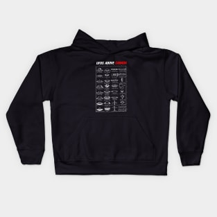 UFO Types Above Canada Kids Hoodie